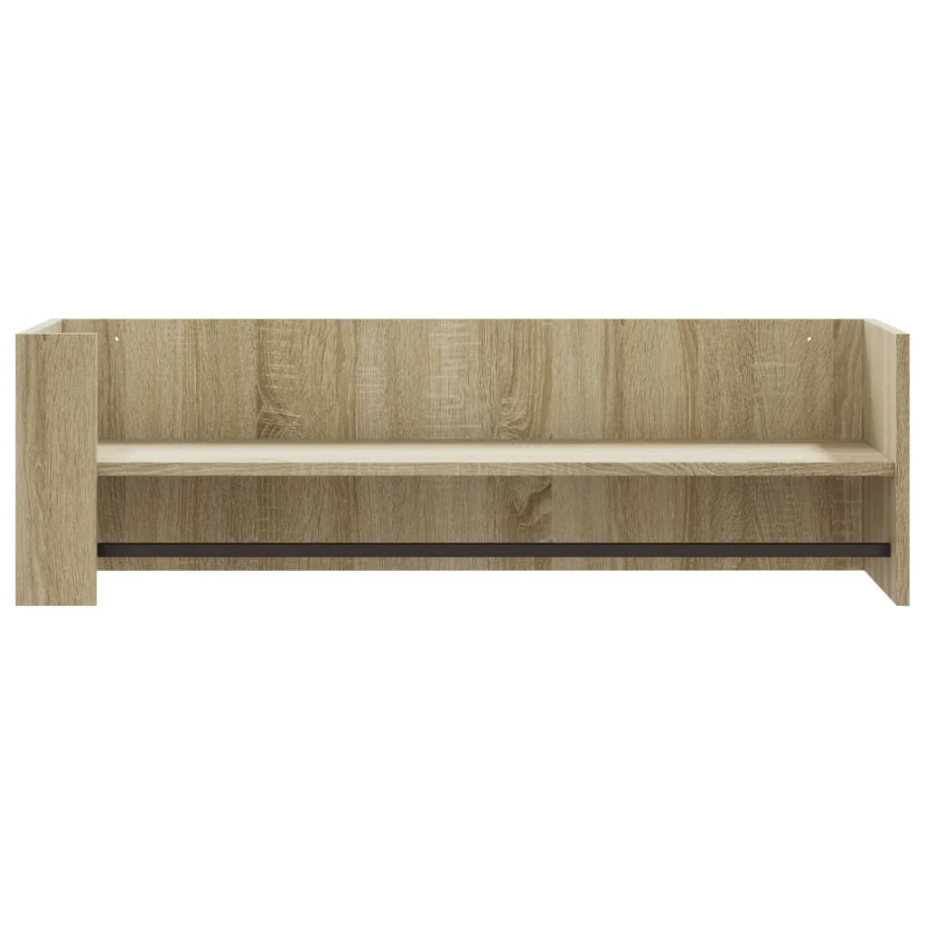 Étagère murale chêne sonoma 100x35x30,5 cm bois d'ingénierie - XIOS