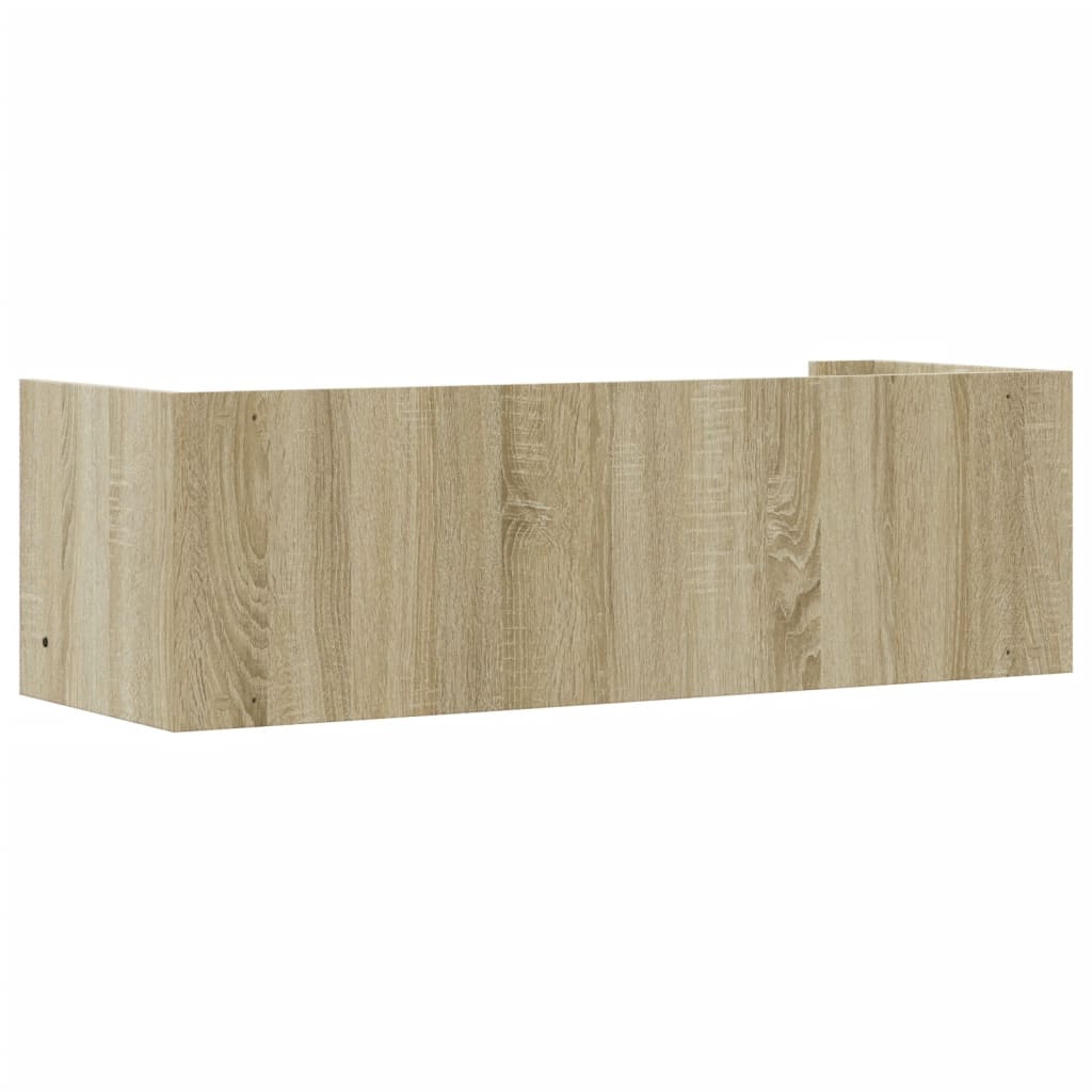 Étagère murale chêne sonoma 100x35x30,5 cm bois d'ingénierie - XIOS