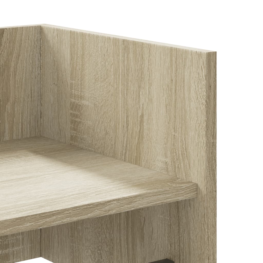 Étagère murale chêne sonoma 100x35x30,5 cm bois d'ingénierie - XIOS