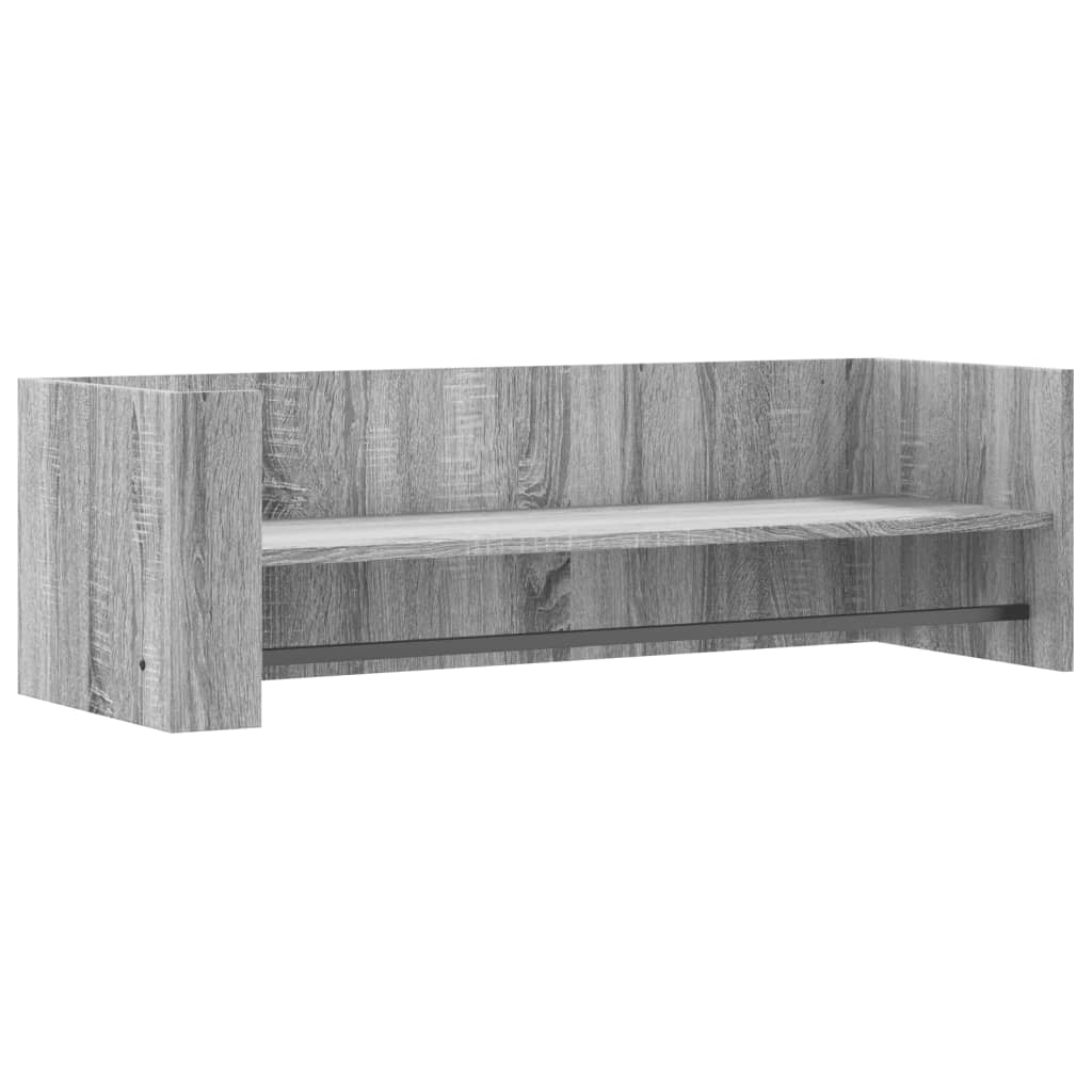 Étagère murale sonoma gris 100x35x30,5 cm bois ingénierie - XIOS