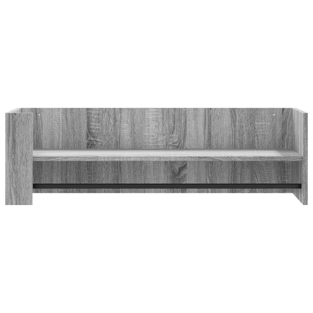 Étagère murale sonoma gris 100x35x30,5 cm bois ingénierie - XIOS
