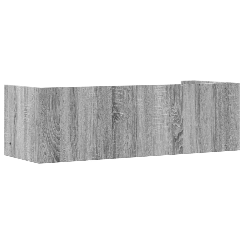 Étagère murale sonoma gris 100x35x30,5 cm bois ingénierie - XIOS