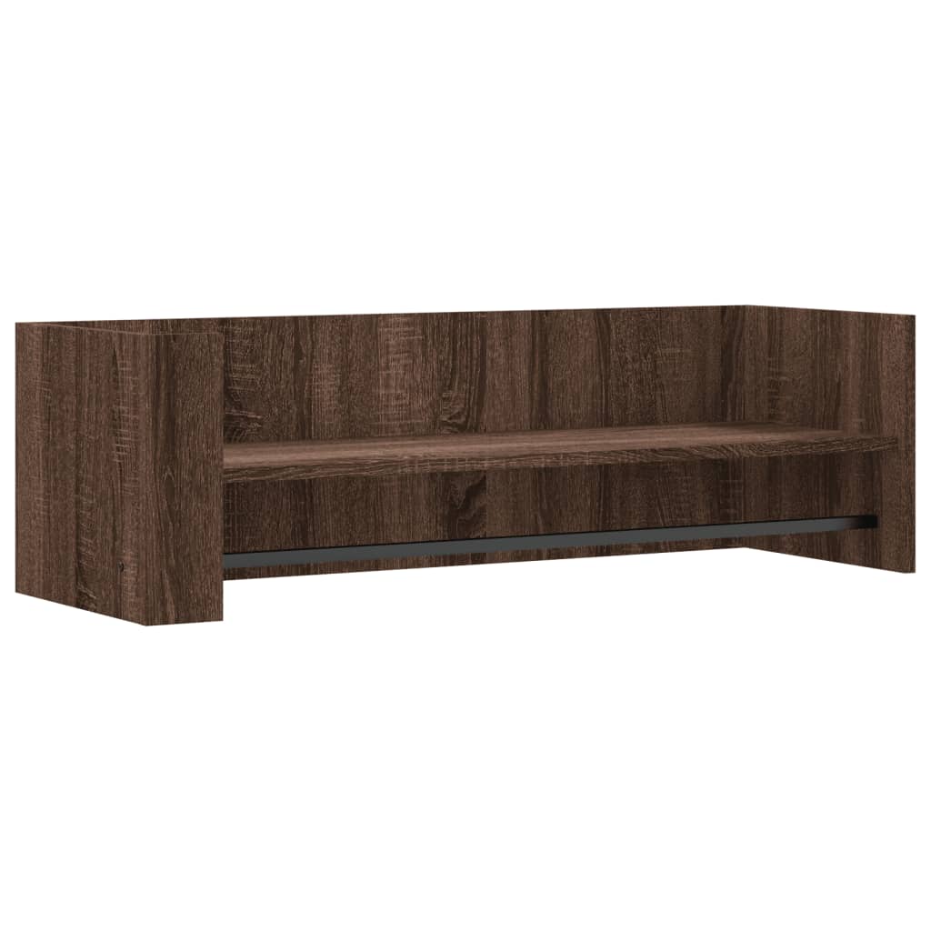 Étagère murale chêne marron 100x35x30,5 cm bois d'ingénierie - XIOS