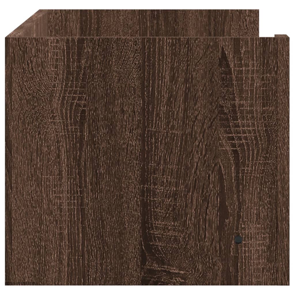 Étagère murale chêne marron 100x35x30,5 cm bois d'ingénierie - XIOS