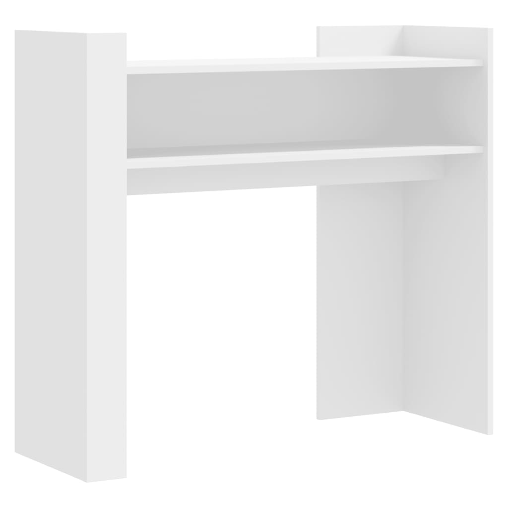 Table console blanc 100x35x90 cm bois d’ingénierie - XIOS