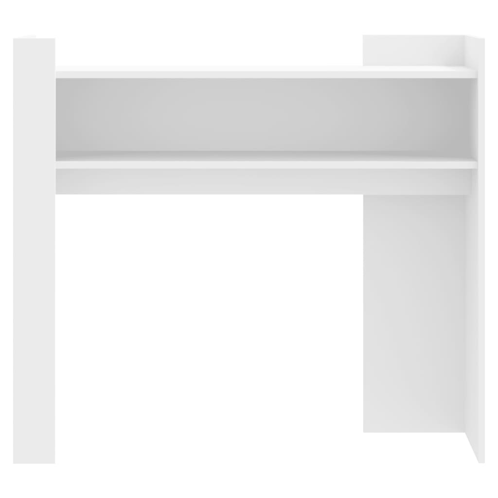 Table console blanc 100x35x90 cm bois d’ingénierie - XIOS