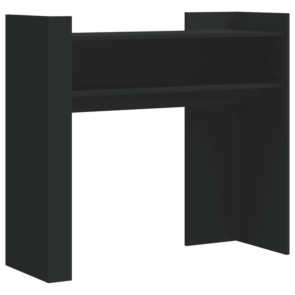 Table console noir 100x35x90 cm bois d'ingénierie - XIOS