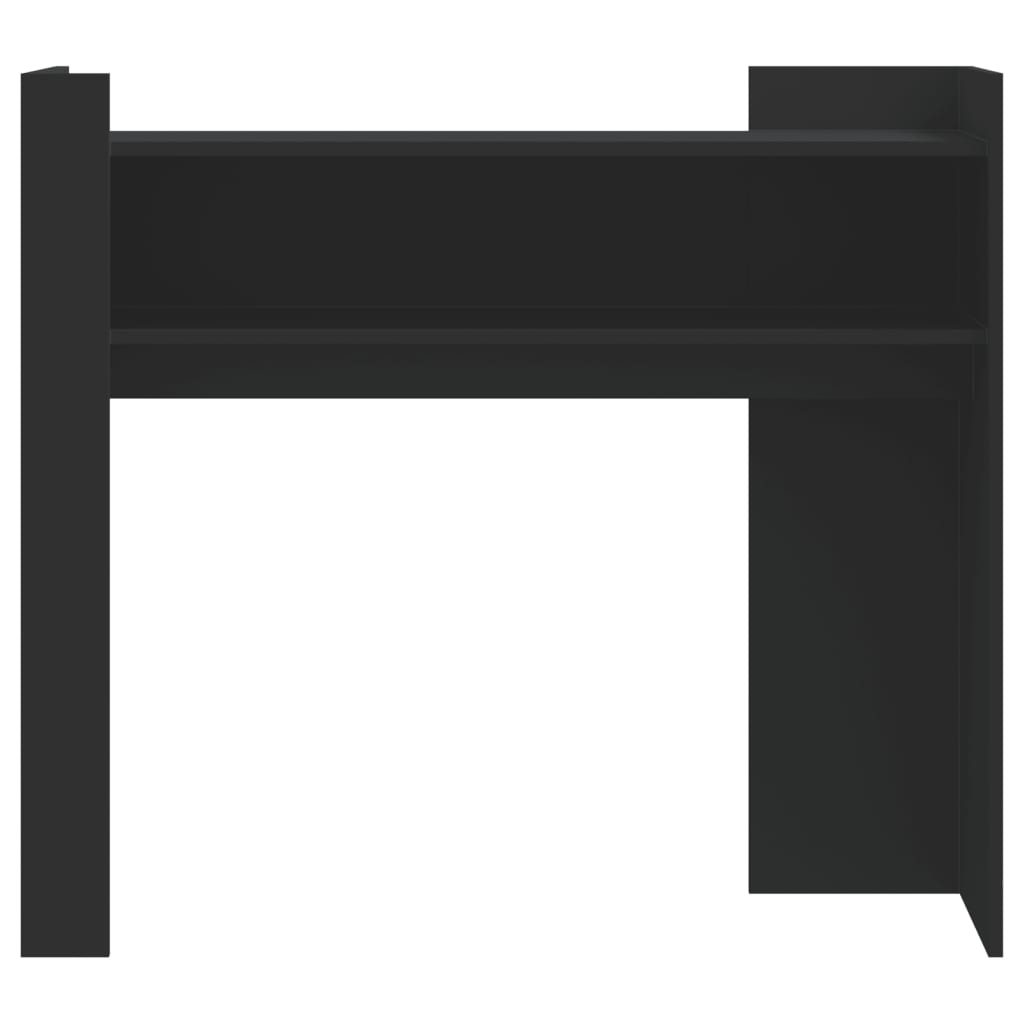 Table console noir 100x35x90 cm bois d'ingénierie - XIOS