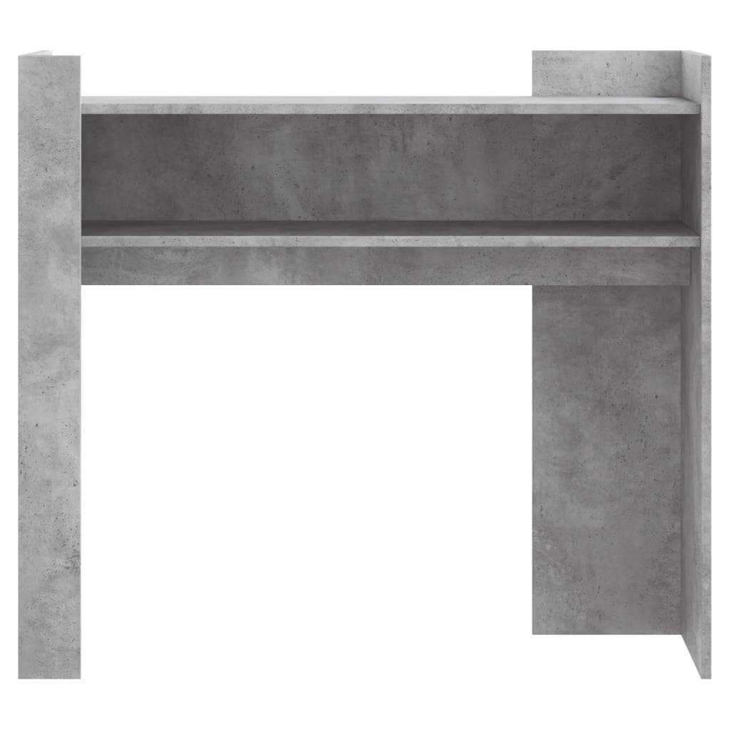 Table console gris béton 100x35x90 cm bois d'ingénierie - XIOS