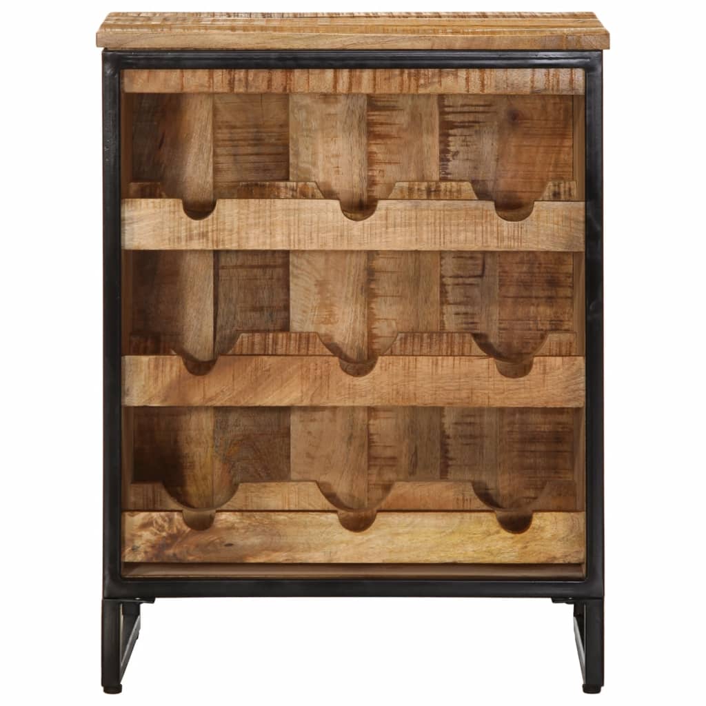 Casier à vin pour 9 bouteilles bois massif de manguier - XIOS