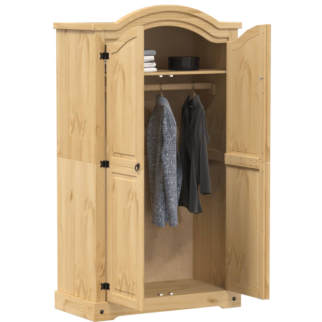 Garde-robe Corona 102x52x186 cm bois de pin massif - XIOS