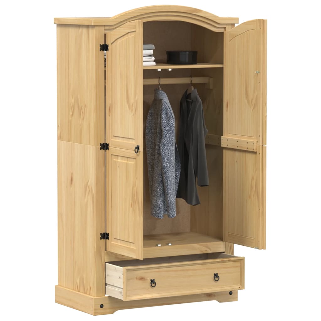 Garde-robe Corona 102x52x186 cm bois de pin massif - XIOS