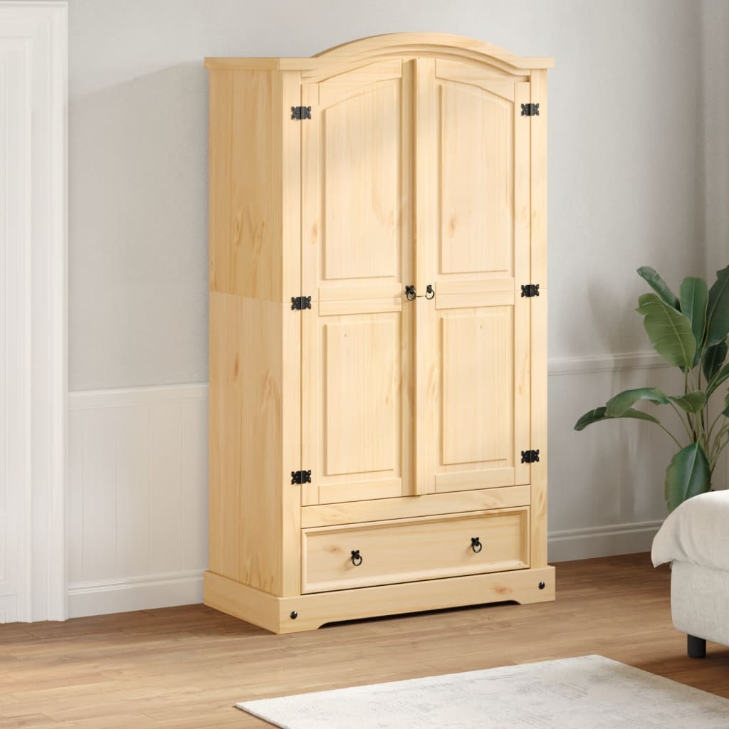 Garde-robe Corona 102x52x186 cm bois de pin massif - XIOS