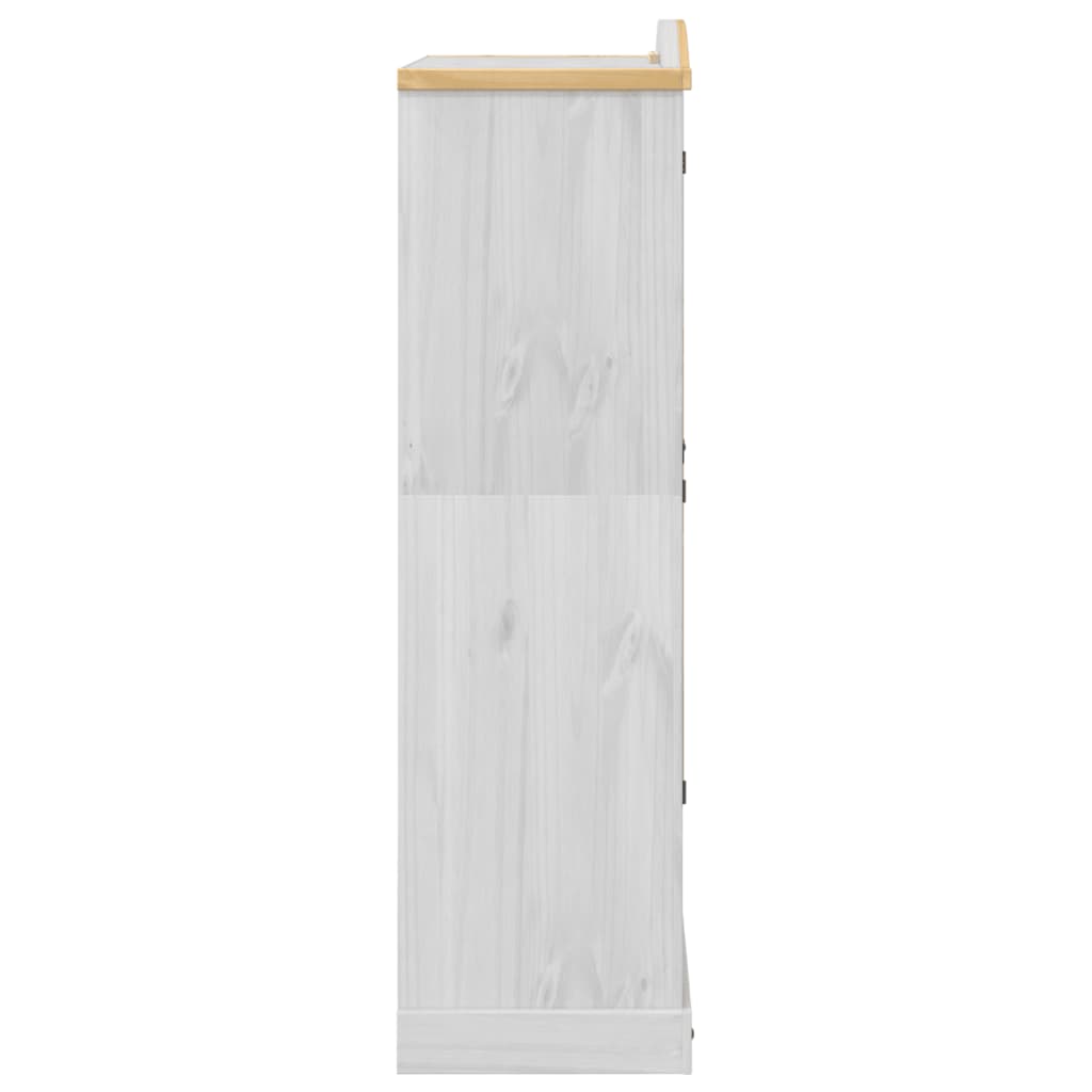 Garde-robe Corona blanc 102x52x186 cm bois de pin massif - XIOS