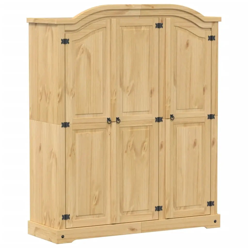 Garde-robe Corona 151,5x52x186 cm bois de pin massif - XIOS