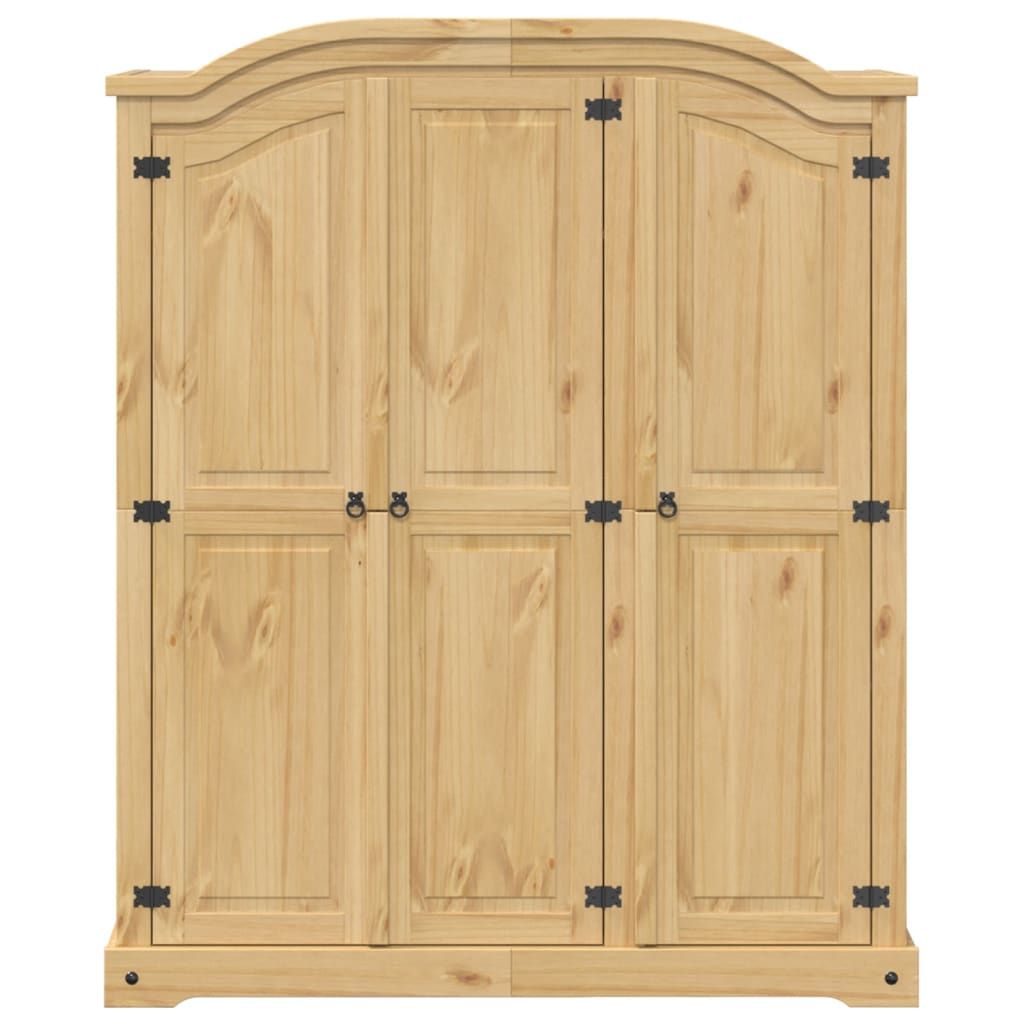 Garde-robe Corona 151,5x52x186 cm bois de pin massif - XIOS