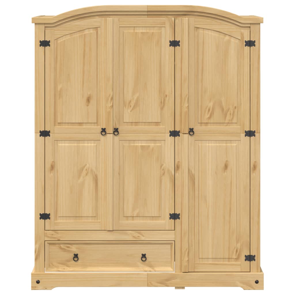 Garde-robe Corona 151,5x52x186 cm bois de pin massif - XIOS