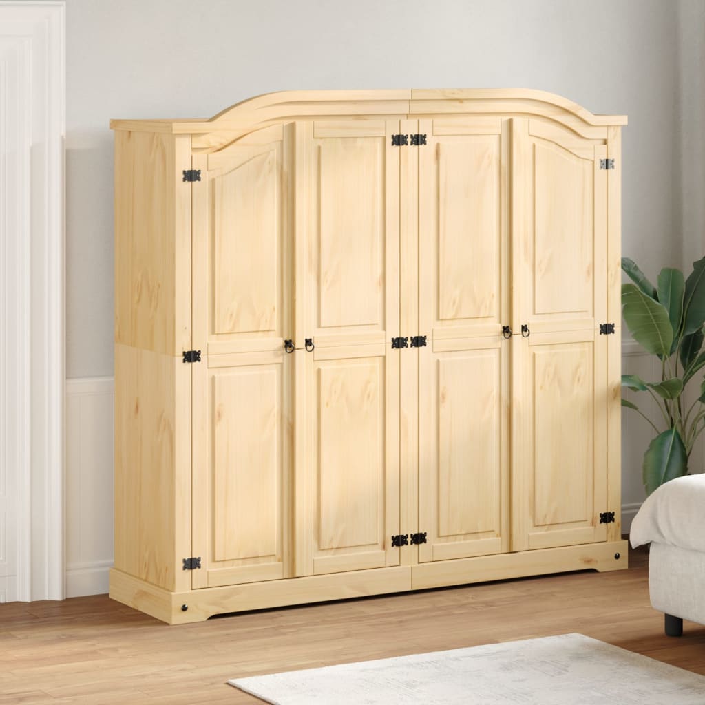 Garde-robe Corona 194x52x186 cm bois de pin massif - XIOS