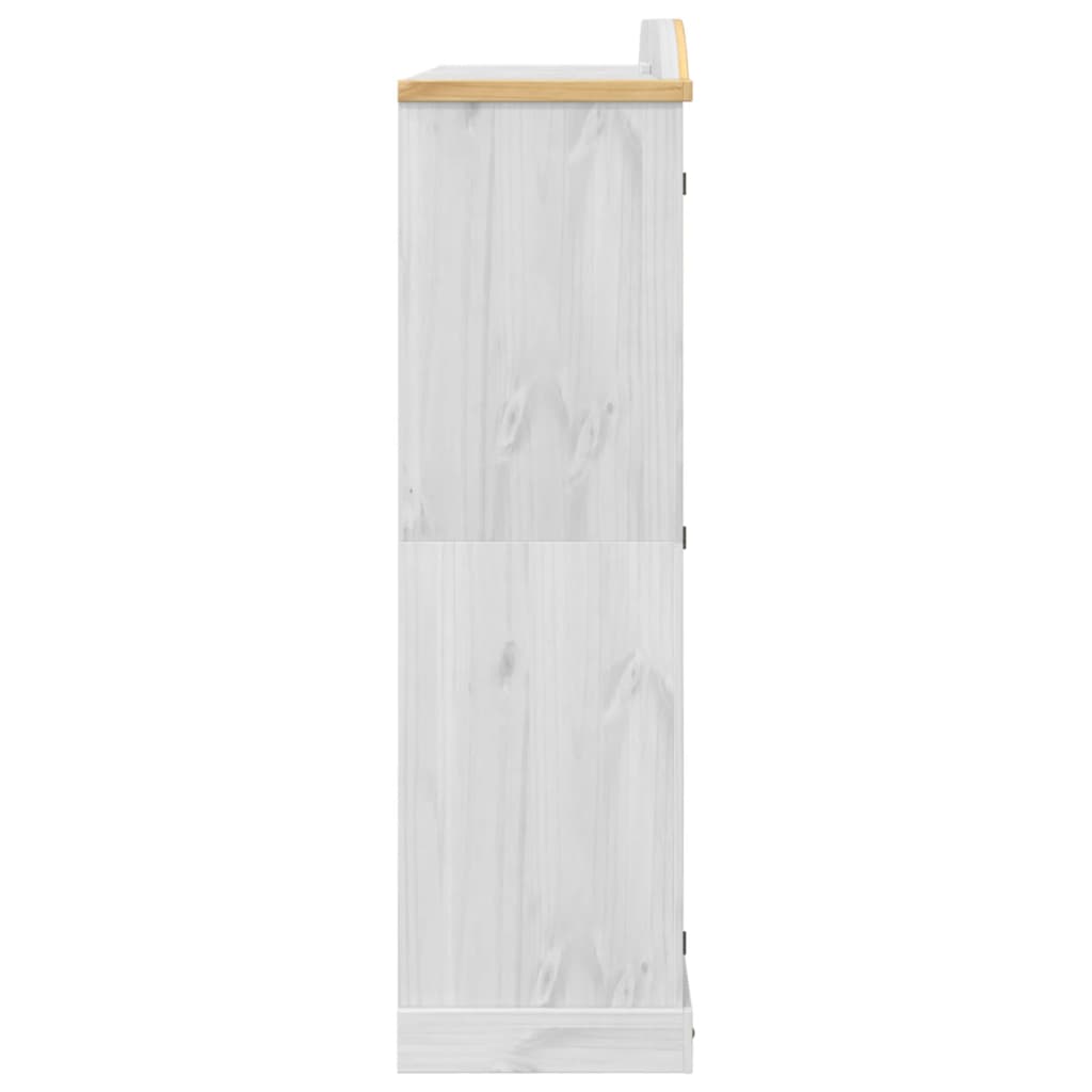 Garde-robe Corona blanc 194x52x186 cm bois de pin massif - XIOS