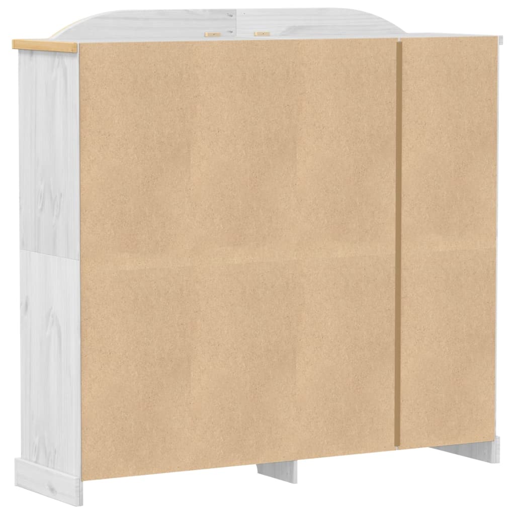 Garde-robe Corona blanc 194x52x186 cm bois de pin massif - XIOS