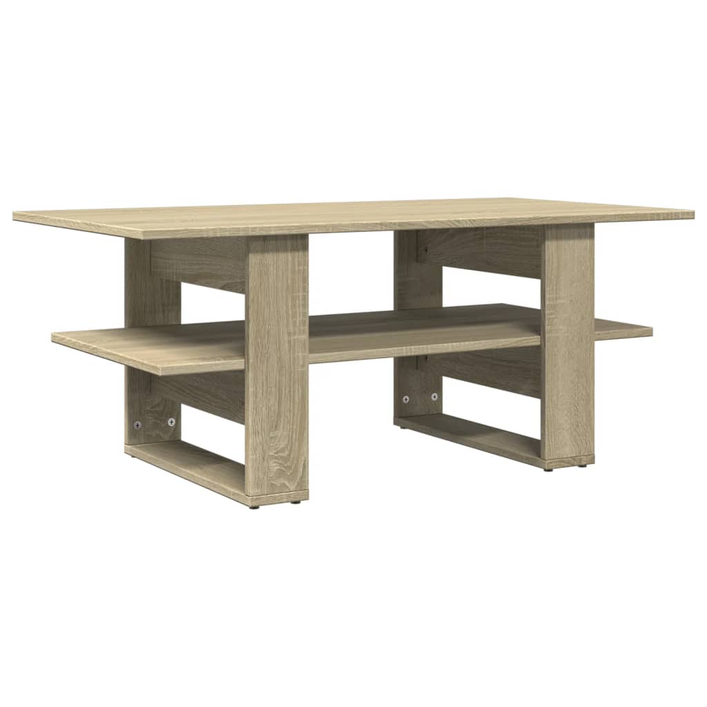 Table basse chêne sonoma 102x55x42 cm bois d'ingénierie - XIOS