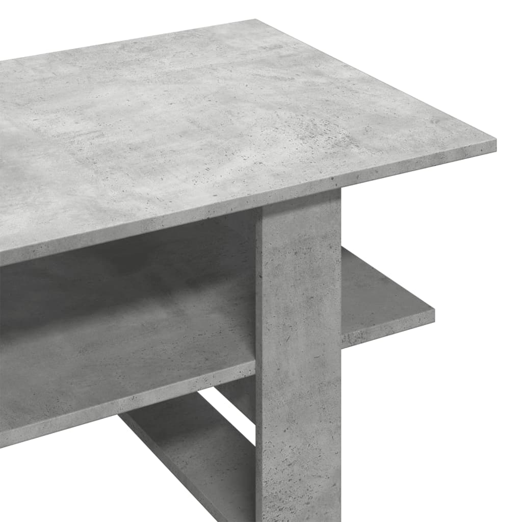 Table basse gris béton 102x55x42 cm bois d'ingénierie - XIOS