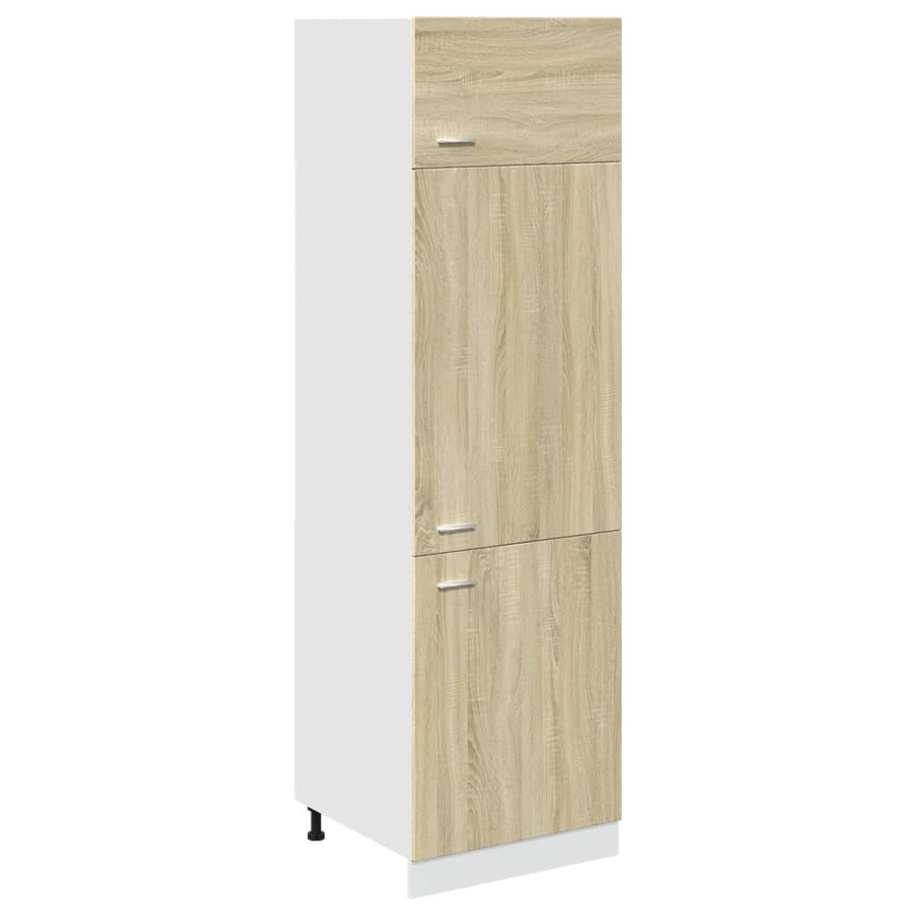 Armoire réfrigérée "Lyon" Chêne Sonoma 60 x 57 x 207 cm Bois d'ingénierie - XIOS