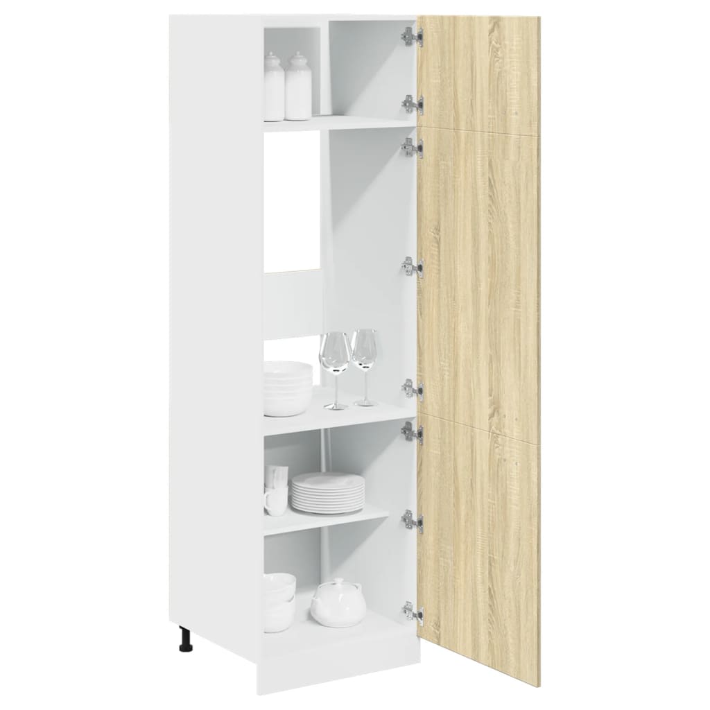 Armoire réfrigérée "Lyon" Chêne Sonoma 60 x 57 x 207 cm Bois d'ingénierie - XIOS