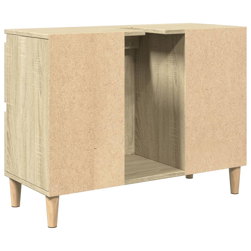 Meuble d'évier chêne sonoma 80x33x60 cm bois d'ingénierie - XIOS