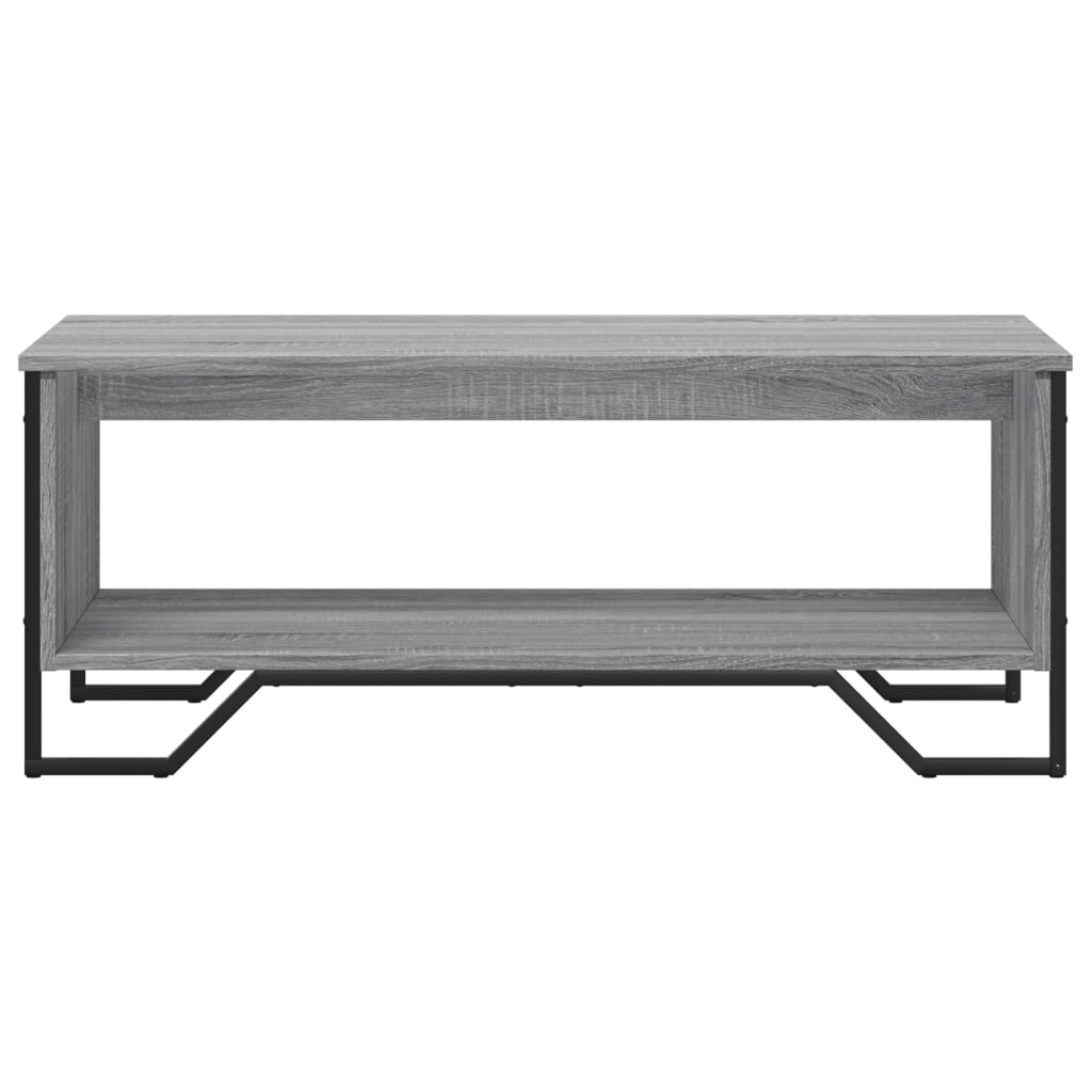 Table basse sonoma gris 100x51x40 cm bois d'ingénierie - XIOS