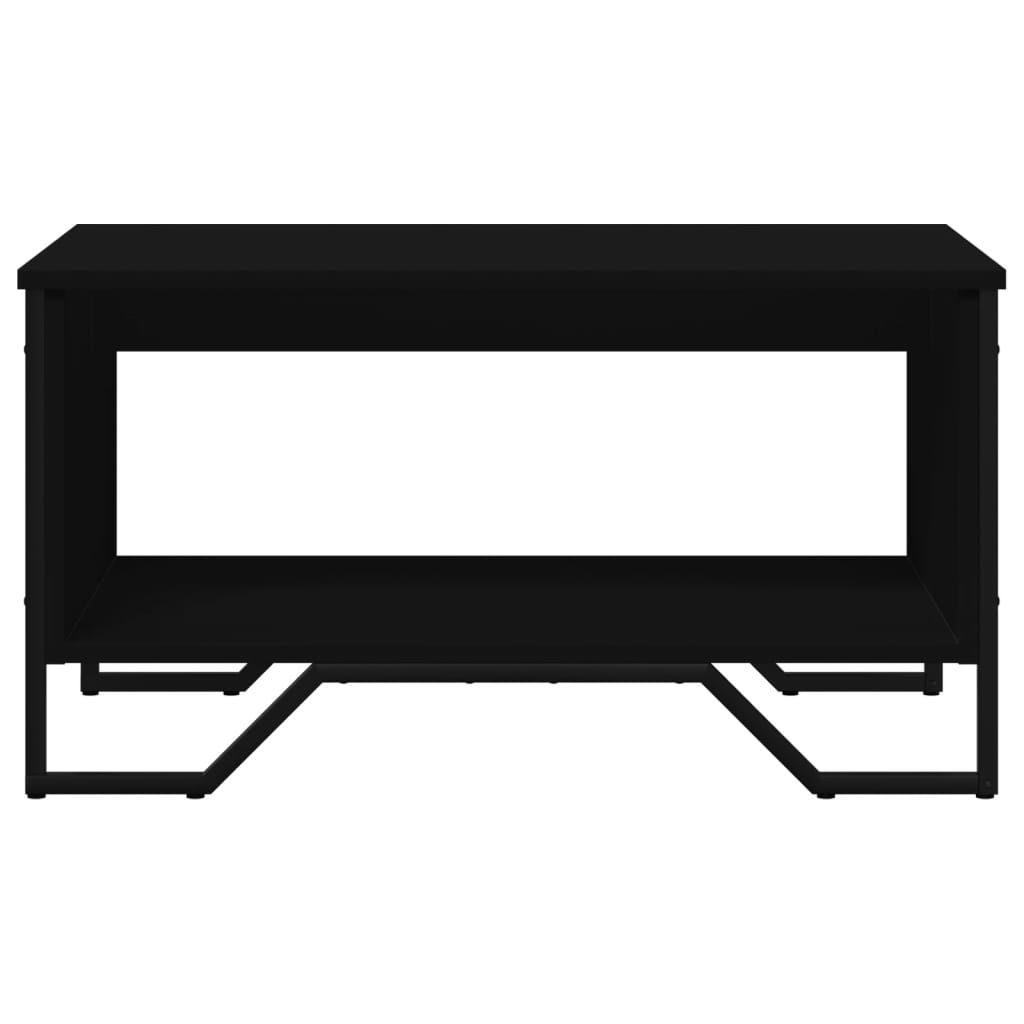 Table basse noir 75x51x40 cm bois d'ingénierie - XIOS