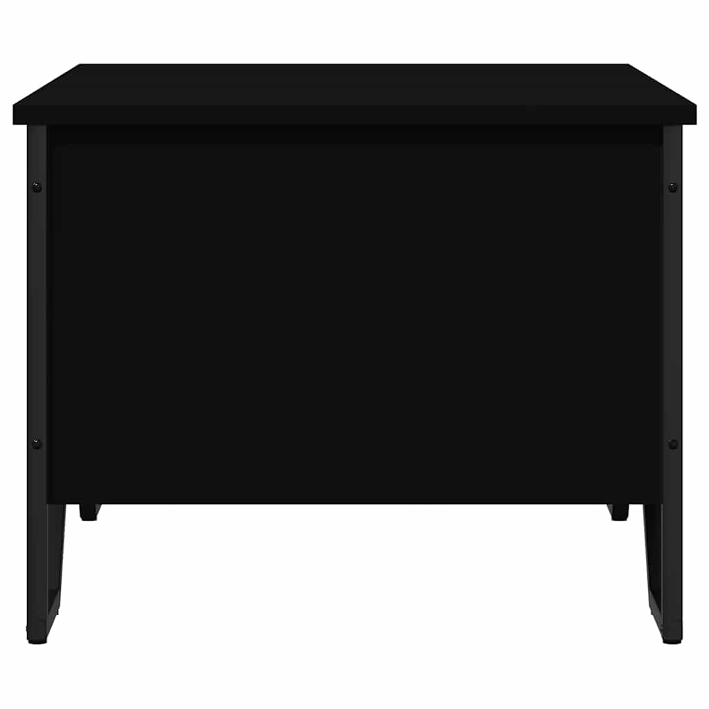Table basse noir 75x51x40 cm bois d'ingénierie - XIOS