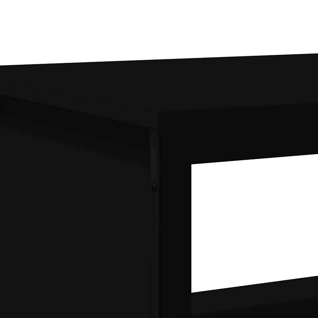 Table basse noir 75x51x40 cm bois d'ingénierie - XIOS