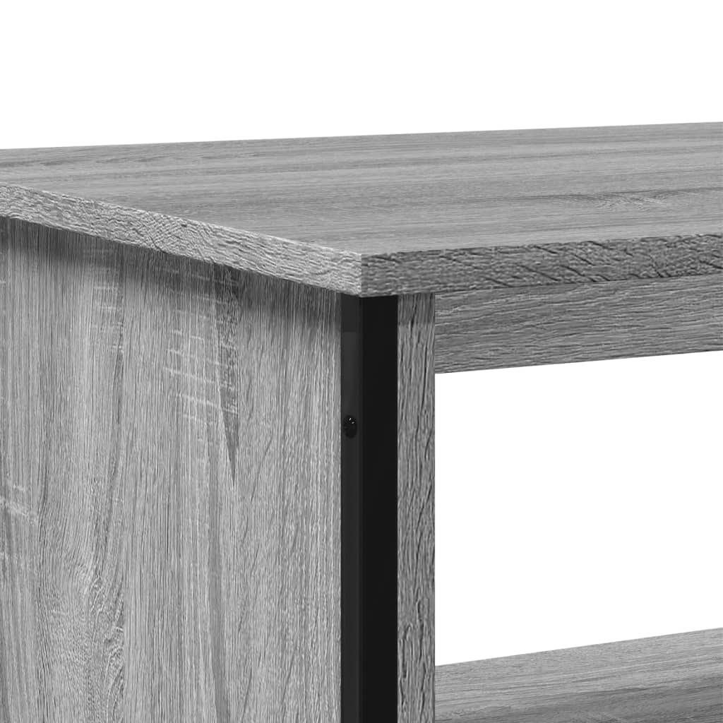 Table basse sonoma gris 75x51x40 cm bois d'ingénierie - XIOS