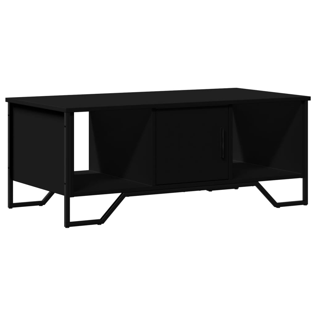 Table basse noir 100x51x40 cm bois d'ingénierie - XIOS