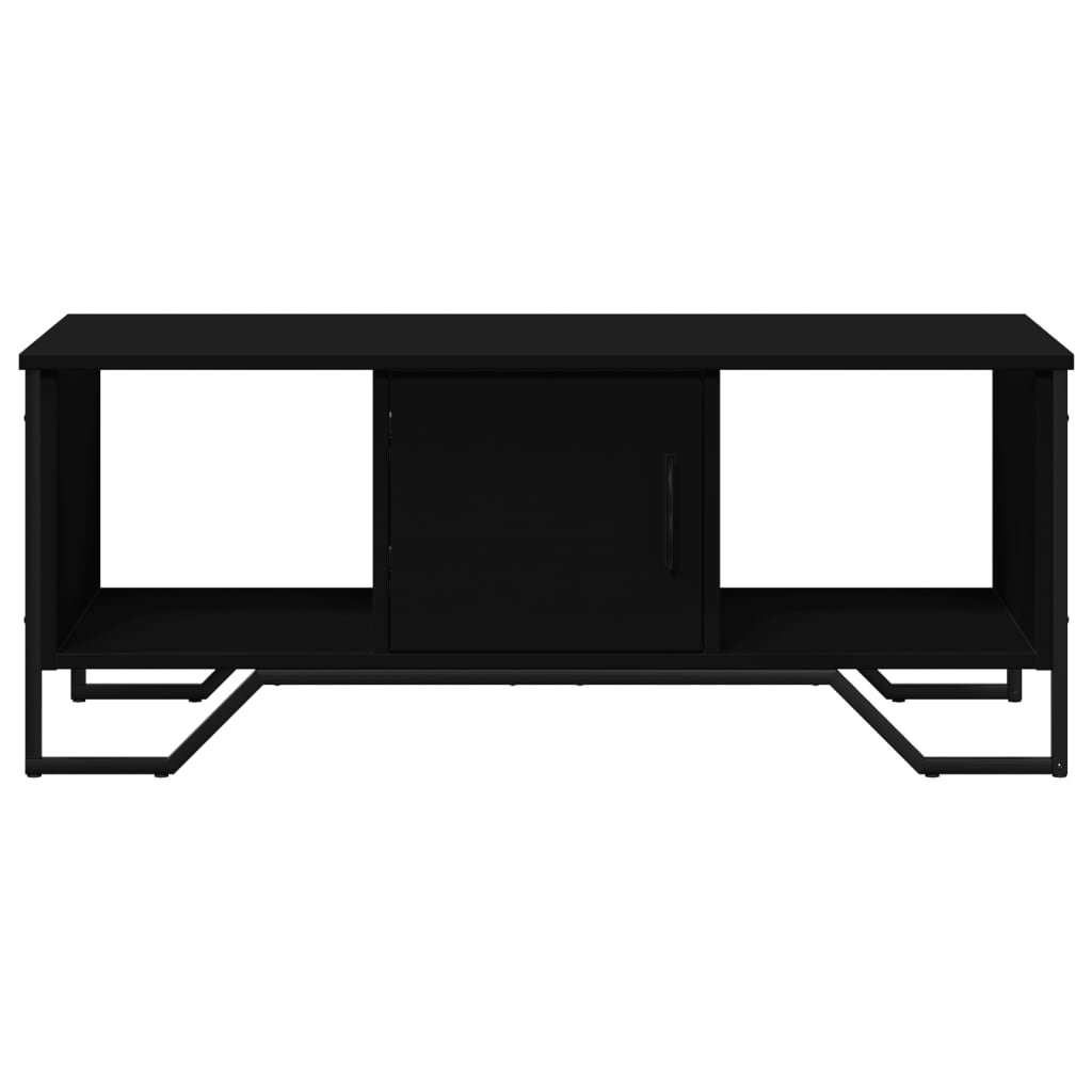 Table basse noir 100x51x40 cm bois d'ingénierie - XIOS