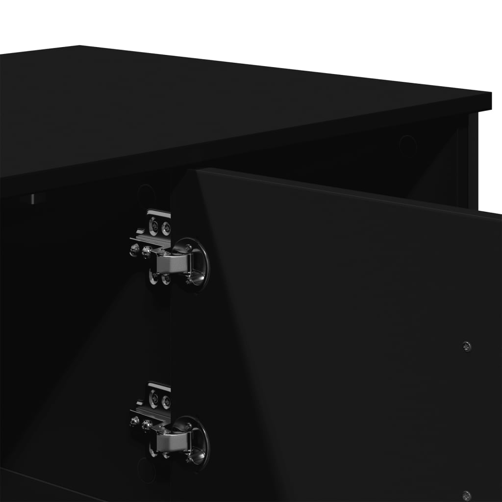 Table basse noir 100x51x40 cm bois d'ingénierie - XIOS