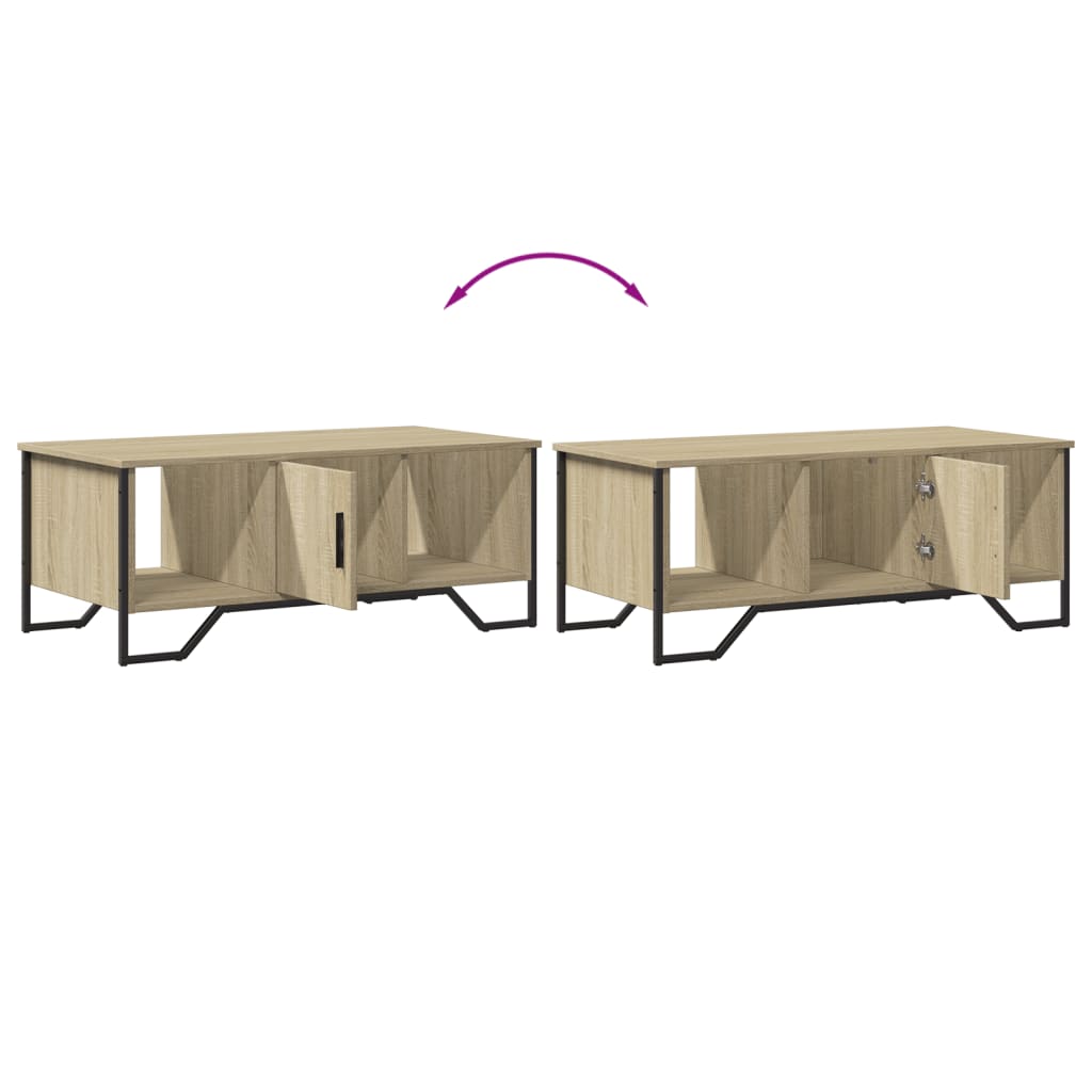 Table basse chêne sonoma 100x51x40 cm bois d'ingénierie - XIOS