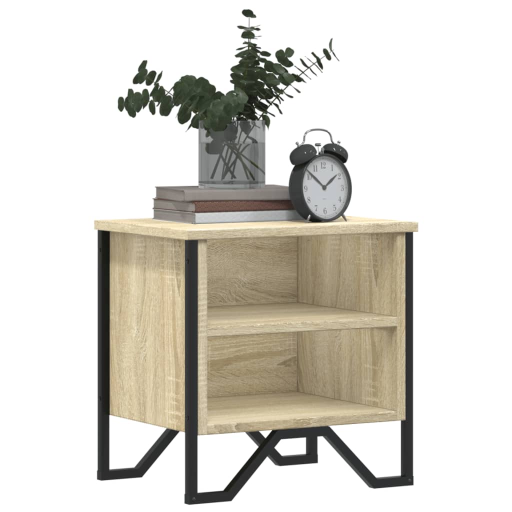 Tables de chevet 2pcs chêne sonoma 40x30x40cm bois d'ingénierie - XIOS