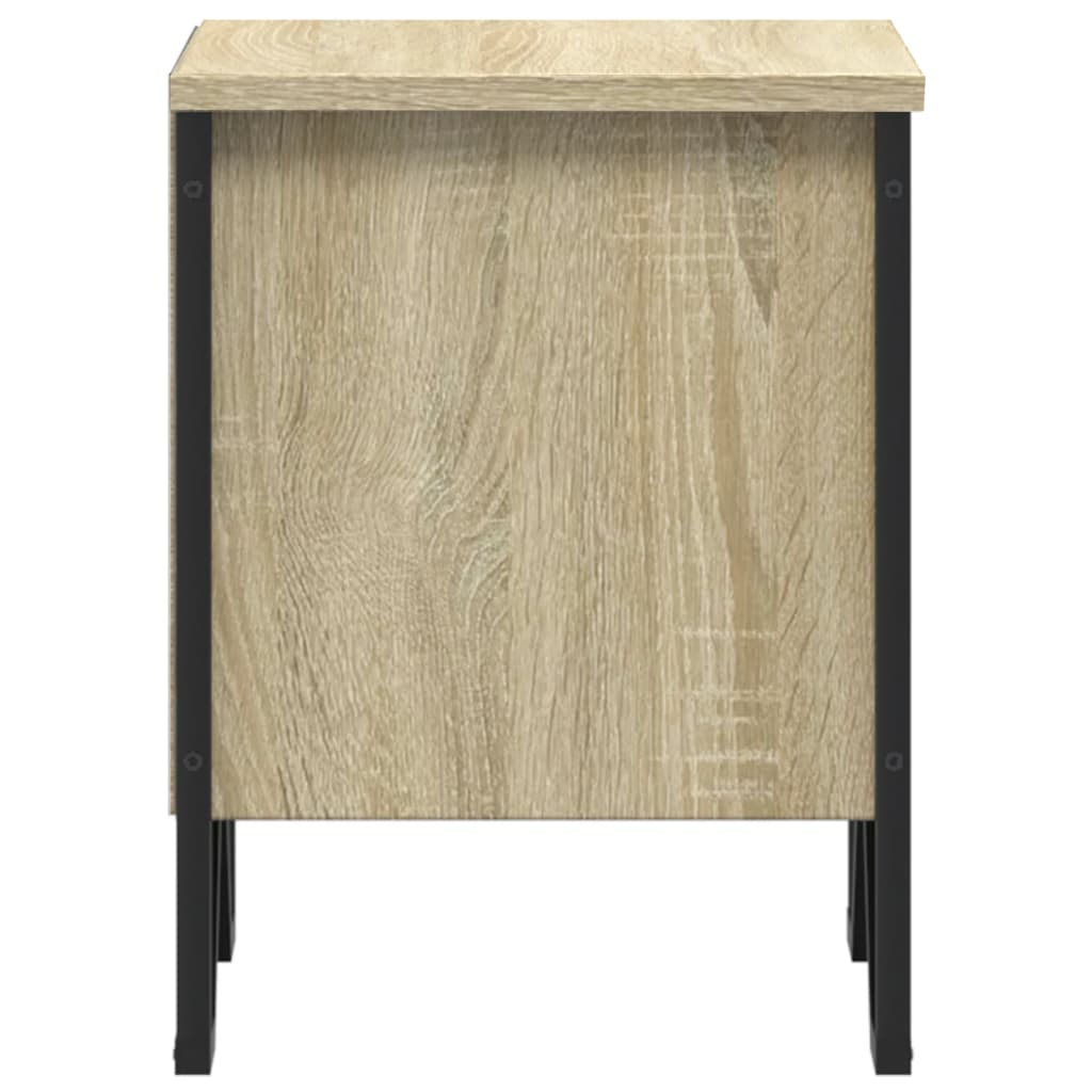Tables de chevet 2pcs chêne sonoma 40x30x40cm bois d'ingénierie - XIOS