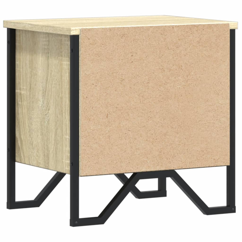 Tables de chevet 2pcs chêne sonoma 40x30x40cm bois d'ingénierie - XIOS