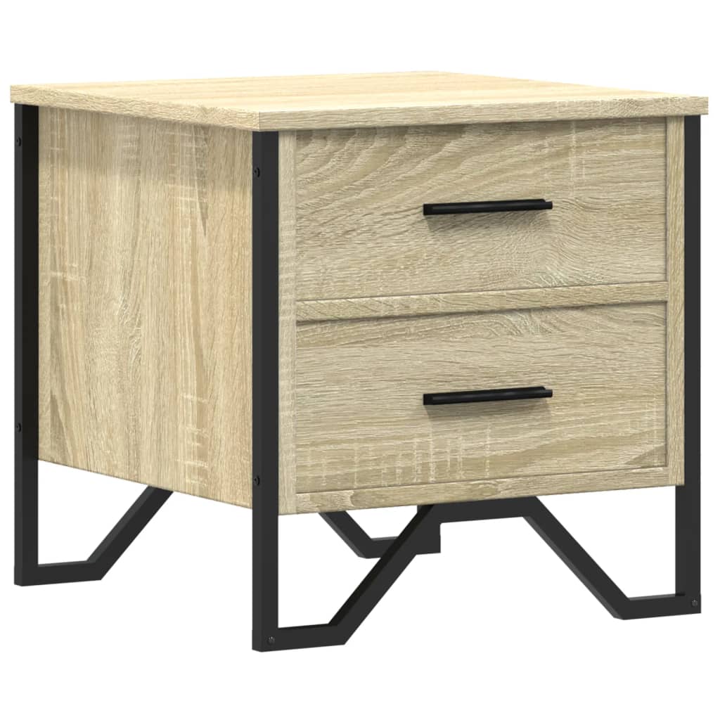 Table de chevet chêne sonoma 40x41x40 cm bois d'ingénierie - XIOS