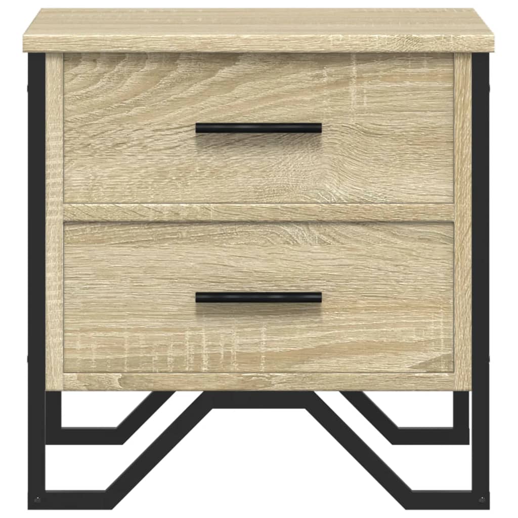Table de chevet chêne sonoma 40x41x40 cm bois d'ingénierie - XIOS