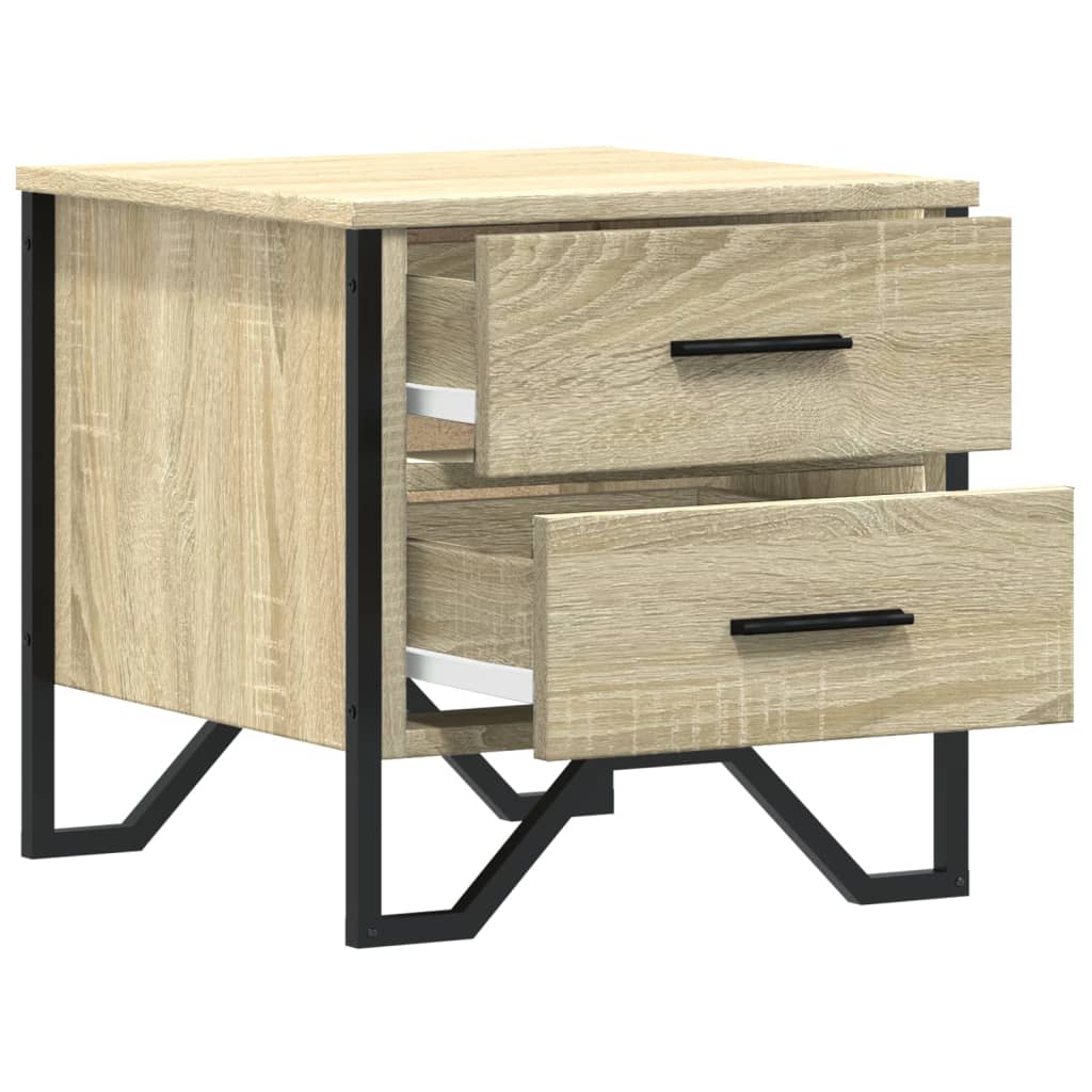 Table de chevet chêne sonoma 40x41x40 cm bois d'ingénierie - XIOS