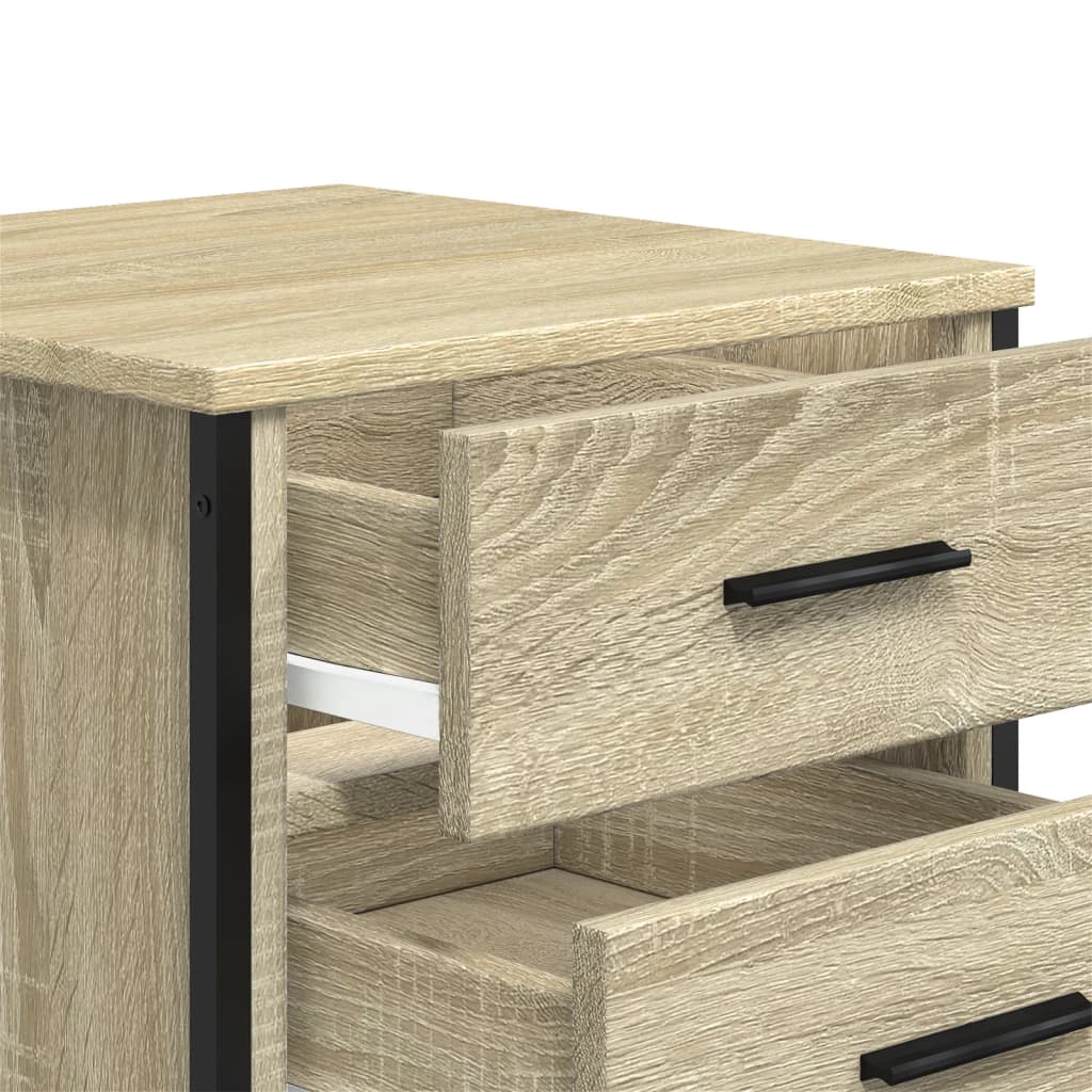Table de chevet chêne sonoma 40x41x40 cm bois d'ingénierie - XIOS