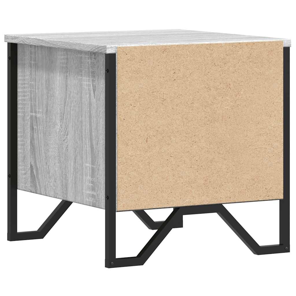 Table de chevet sonoma gris 40x41x40 cm bois d'ingénierie - XIOS