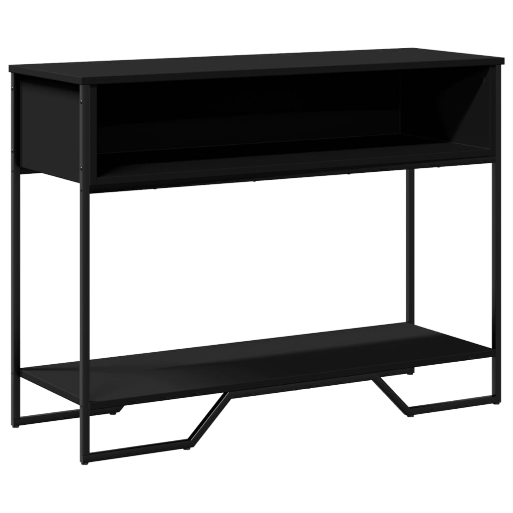 Table console noir 100x35x74,5 cm bois d'ingénierie - XIOS