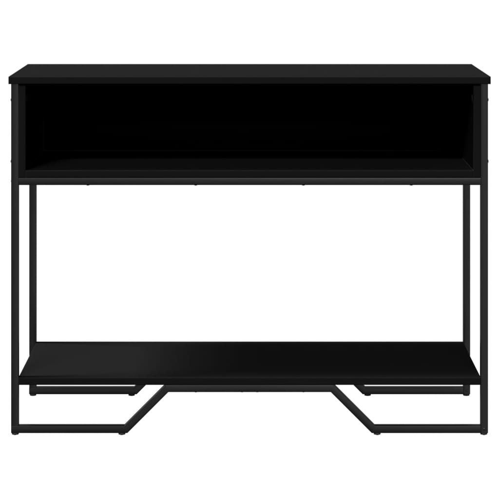 Table console noir 100x35x74,5 cm bois d'ingénierie - XIOS