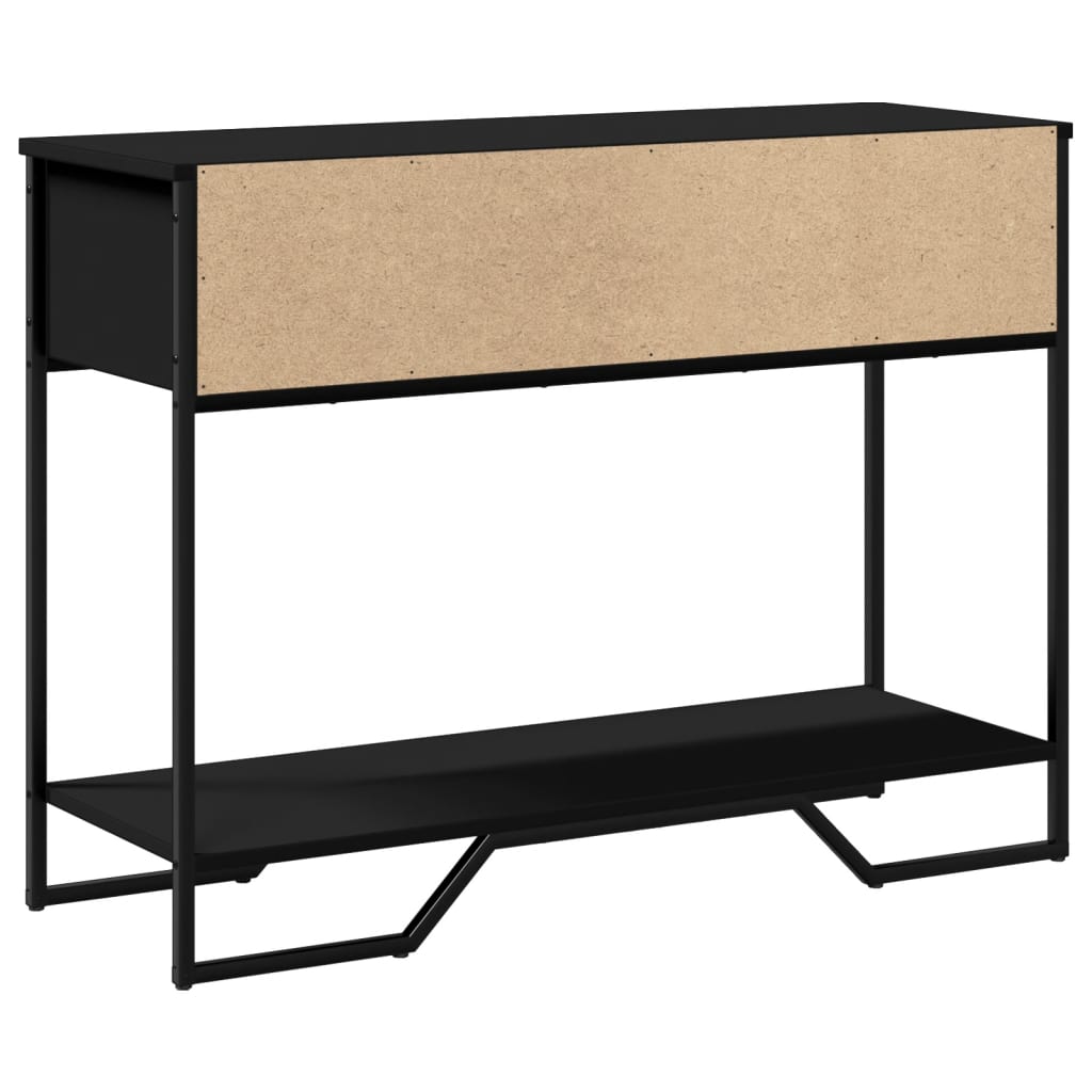 Table console noir 100x35x74,5 cm bois d'ingénierie - XIOS