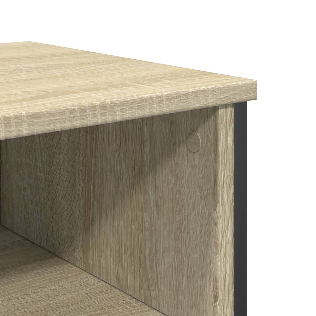 Table console chêne sonoma 100x35x74,5 cm bois d'ingénierie - XIOS
